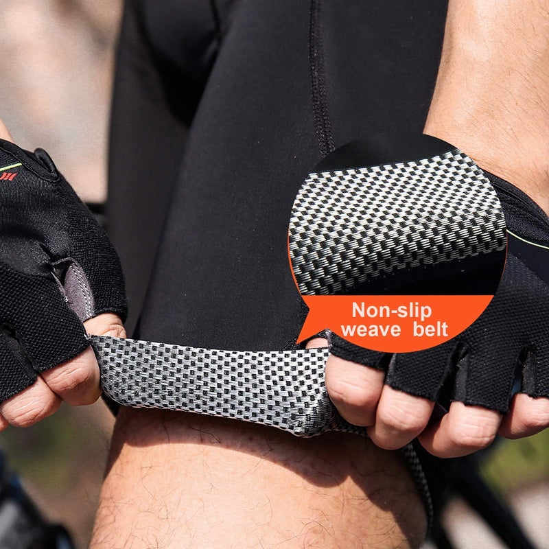 Santic شورتات دراجات سانيتيك للرجال مع وسادة أداء ممتاز أسود L - Image 3